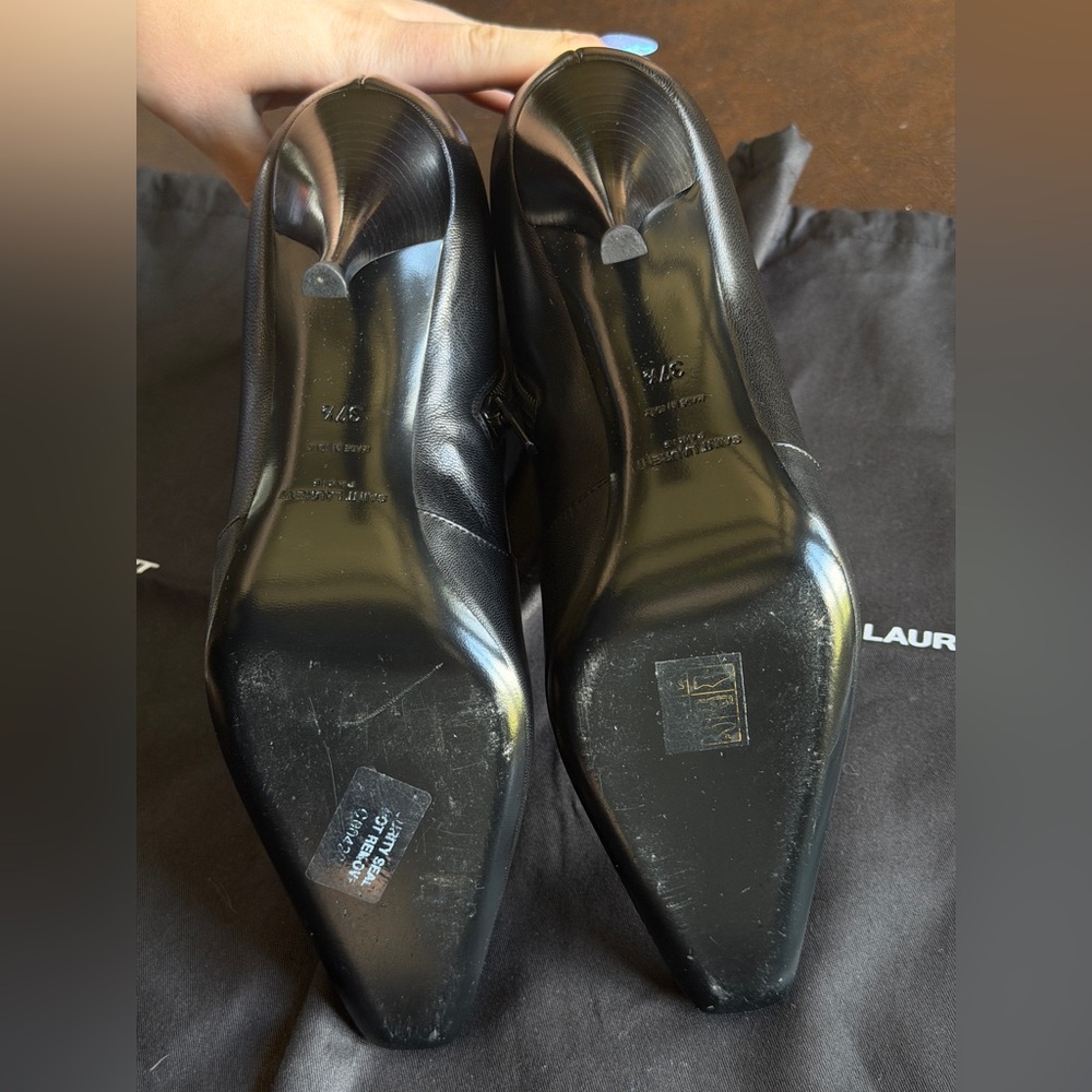 🖤Saint Laurent🖤Claude Embellished Leather Ankle Boots - Picture 6 of 10